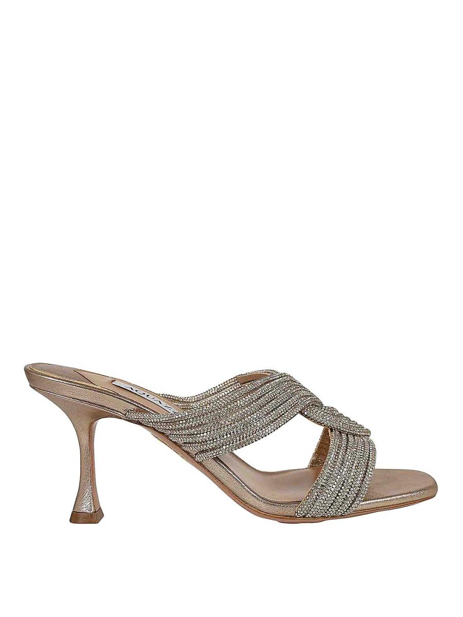 Aquazzura Mules - Rose Foncé