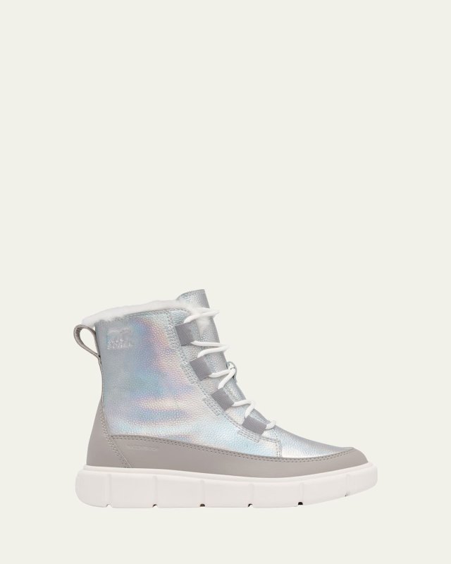 Kid's Explorer III Iridescent Calf Suede Boots, Kids