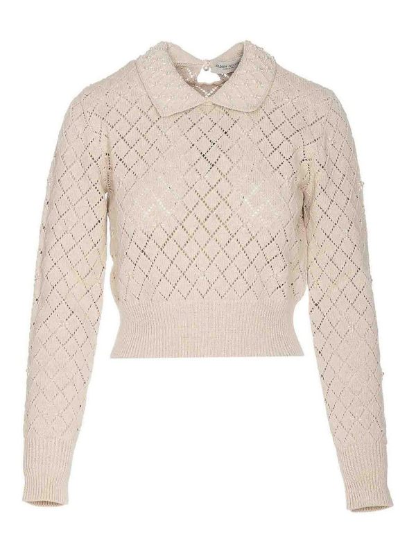 Golden Goose Pull Col Rond - Cropped