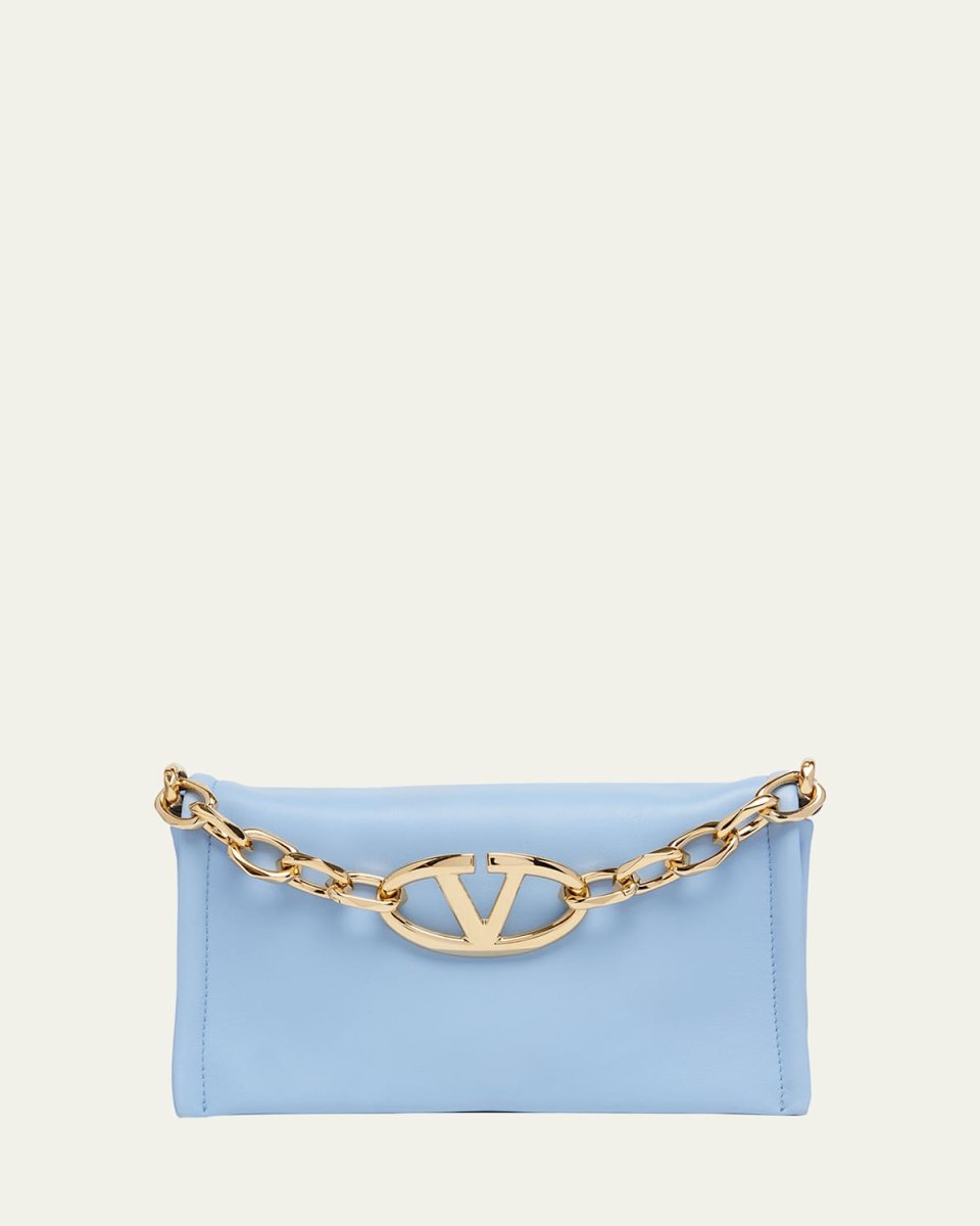 VLOGO Mini Flap Leather Clutch Bag