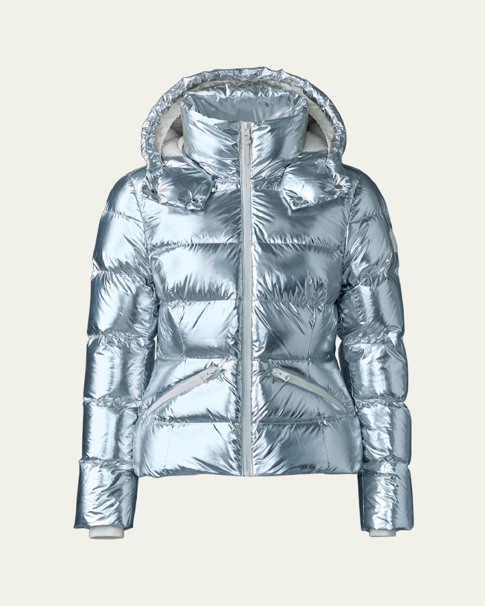 Madalyn Metallic Down Puffer Jacket with Hood
