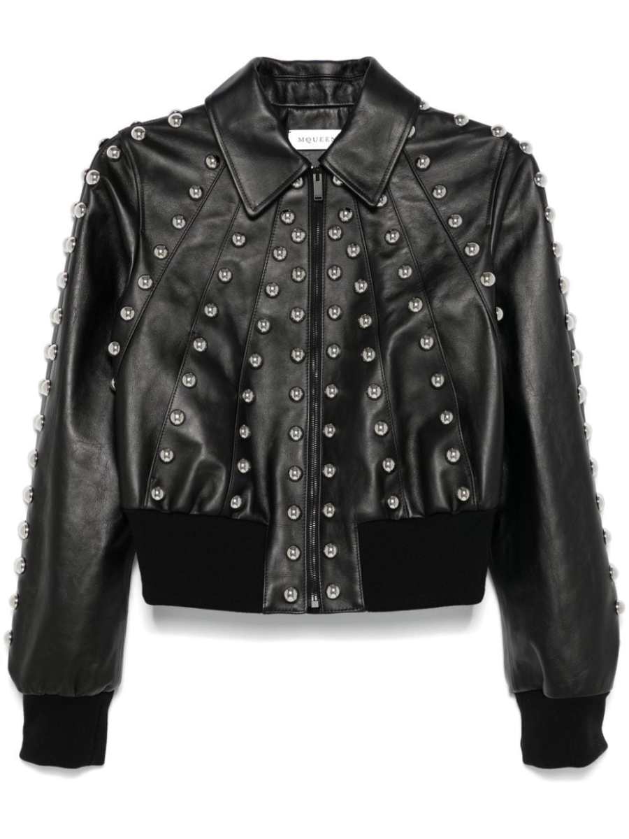 studded leather jacket