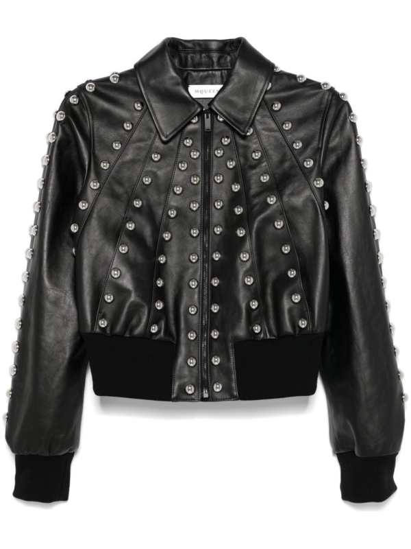 studded leather jacket