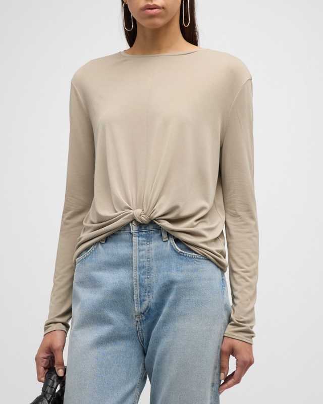 Jenna Long-Sleeve Knit Top