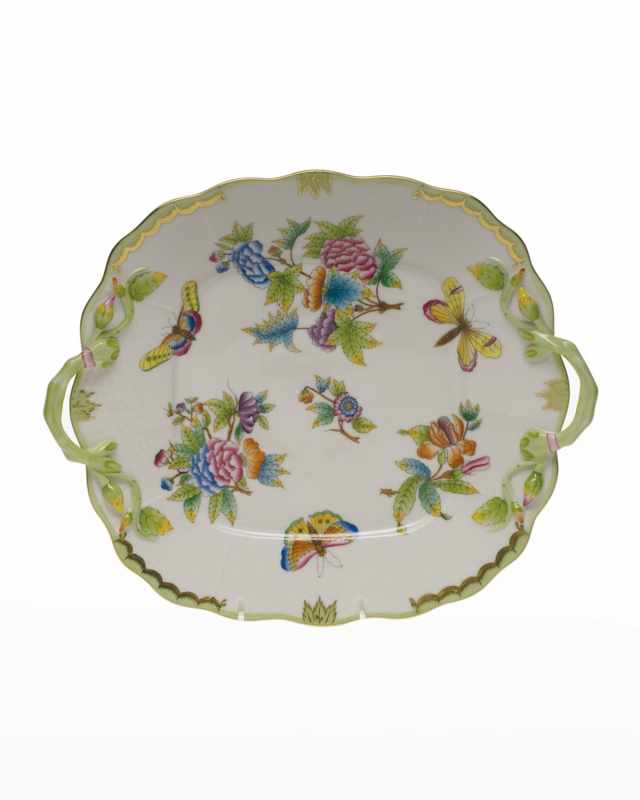 Queen Victoria Square Tray with Handles