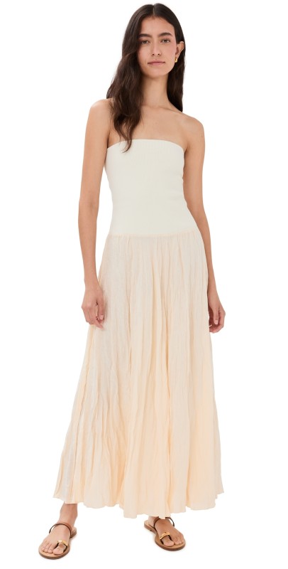 Johanna Ortiz Light and Sound Skirt Dress Ecru