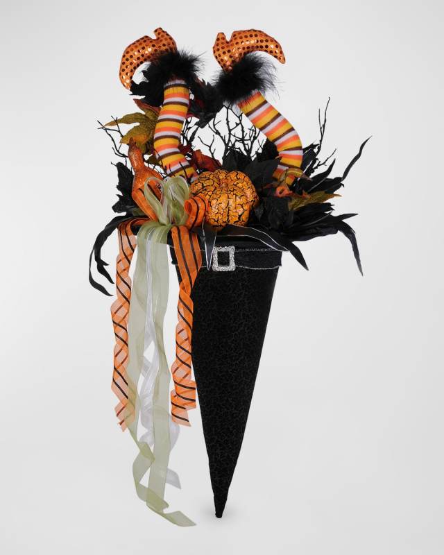 Elegant Witch Hat Wall/Door Hanger