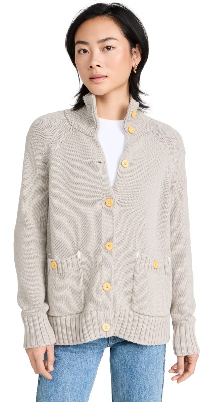 Kerri Rosenthal Joy Sweater Coat Silver Fox