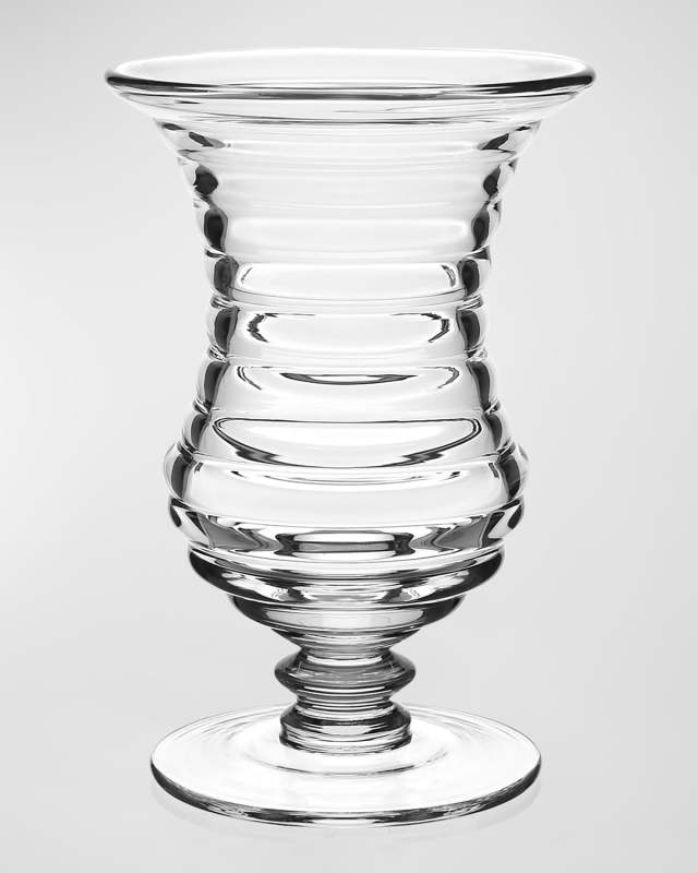 Ripples Footed Vase, 8.5"