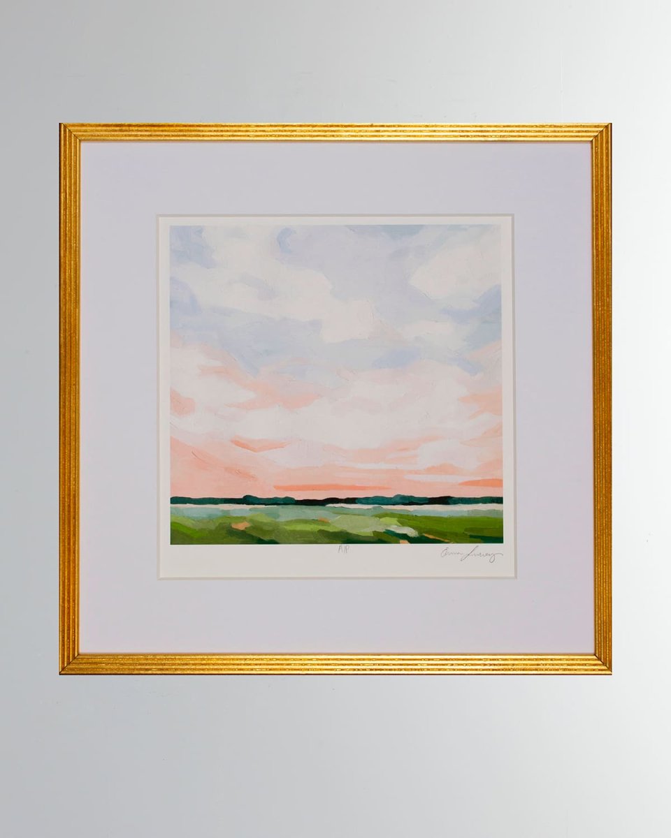 "Pink Horizon II" Giclee on Paper Wall Art