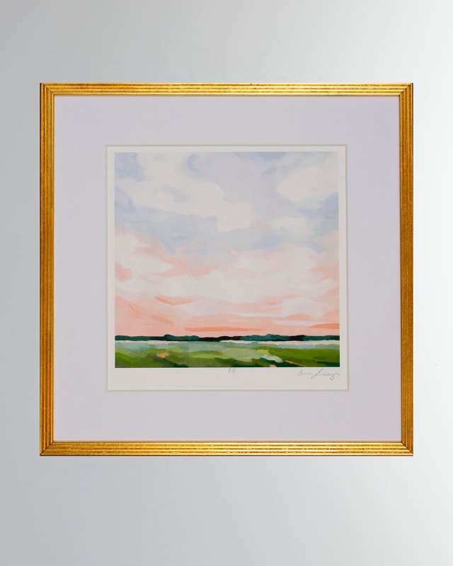 "Pink Horizon II" Giclee on Paper Wall Art