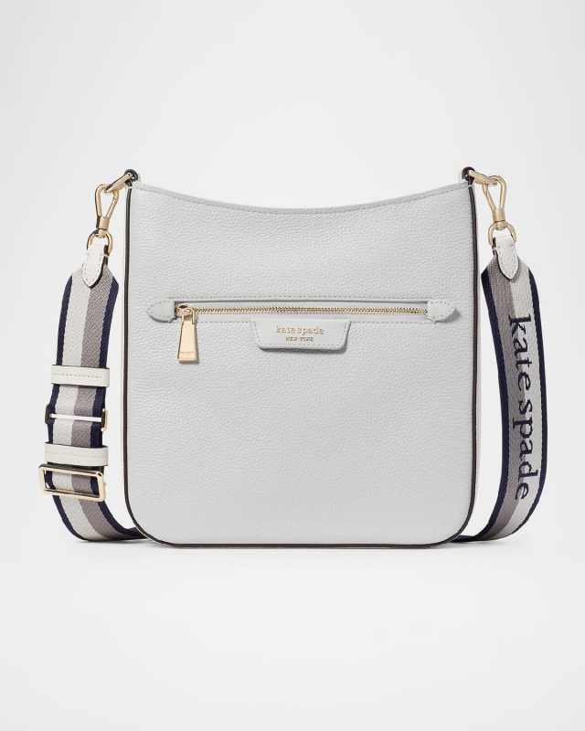 hudson colorblock pebbled leather crossbody bag