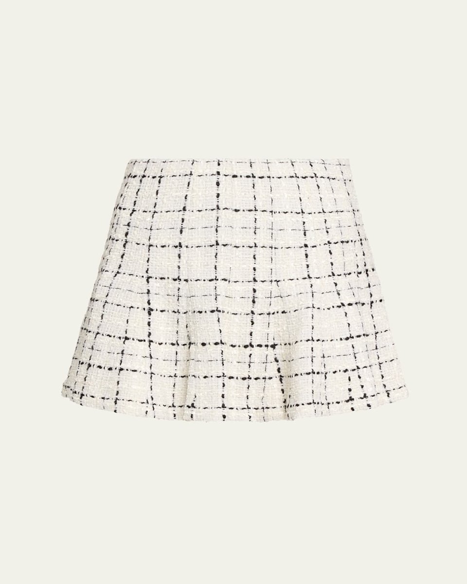 Zona High-Rise Godet Mini Skirt
