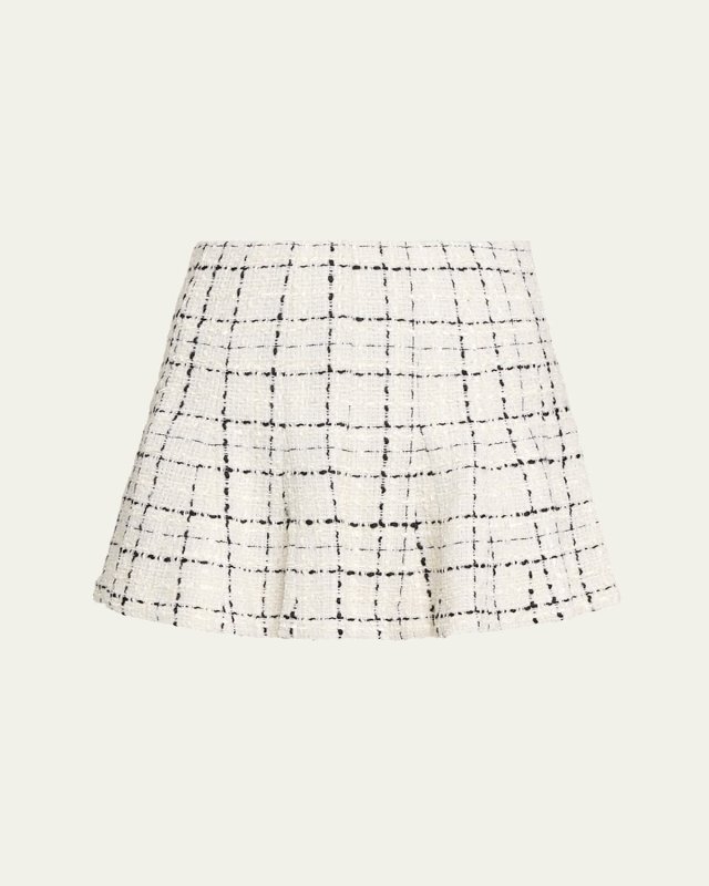 Zona High-Rise Godet Mini Skirt