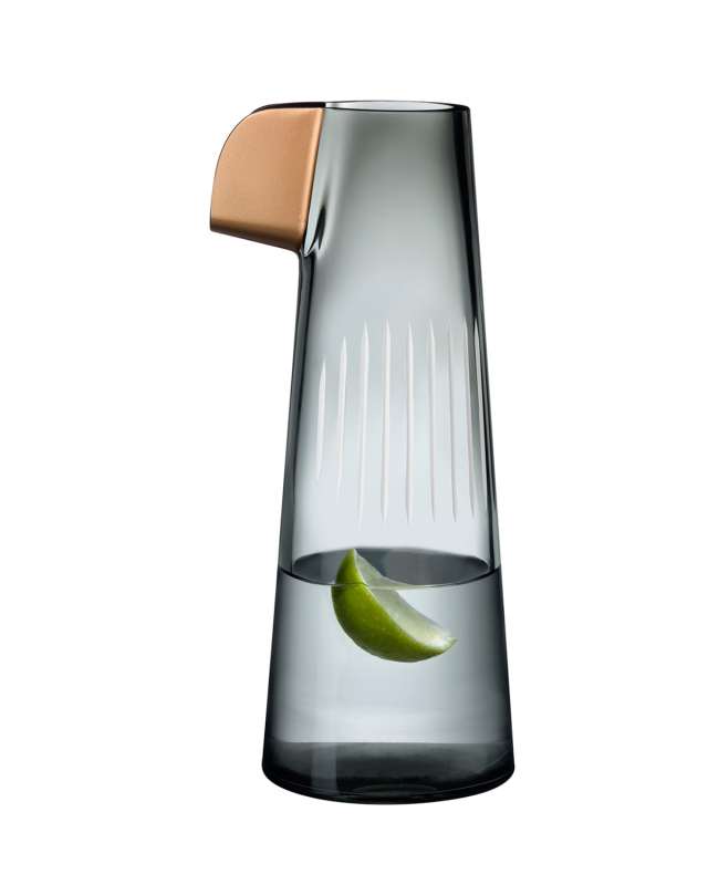 Parrot Carafe, Smoke/White