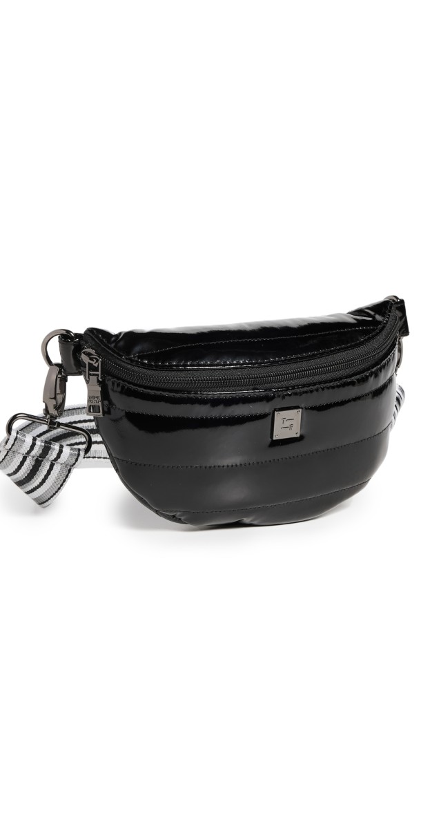 Think Royln Shining Star Belt Bag Black Patent/Pewter/Black/Whit