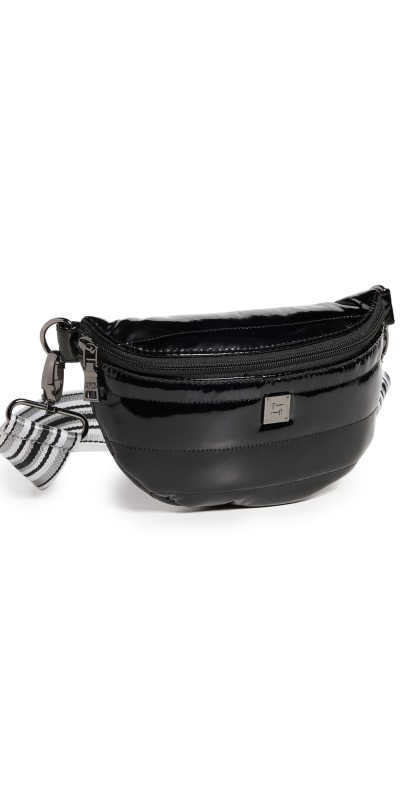 Think Royln Shining Star Belt Bag Black Patent/Pewter/Black/Whit