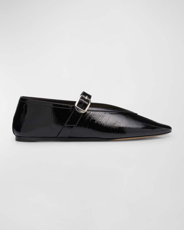Stella Patent Mary Jane Ballerina Flats