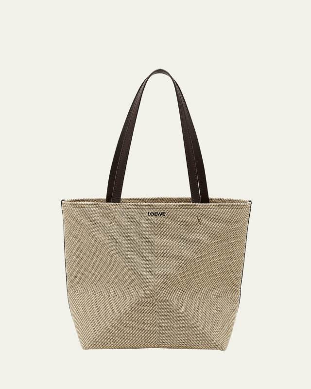 Puzzle Fold Medium Tote Bag in Canvas