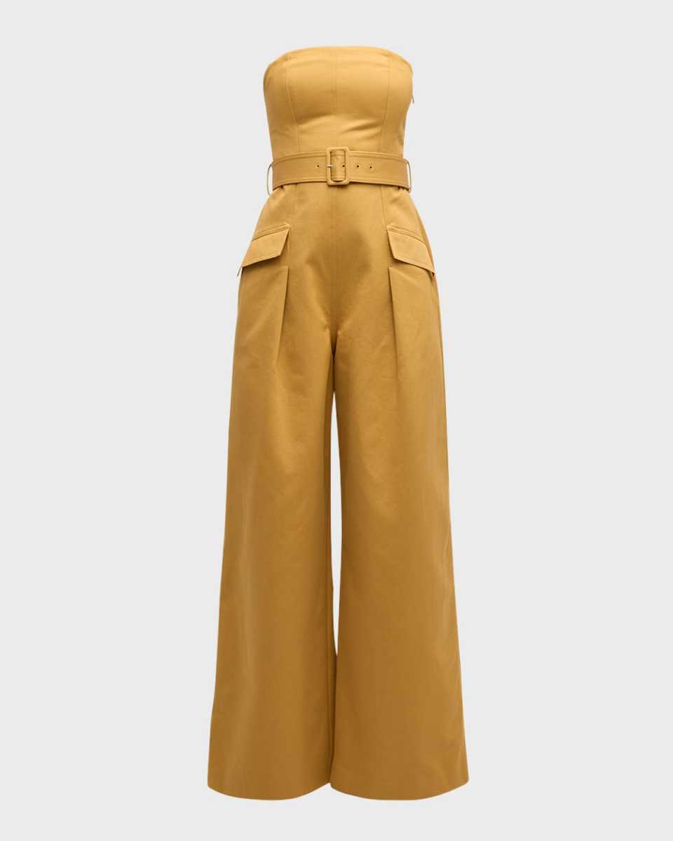 Presley Strapless Belted Jumpsuit