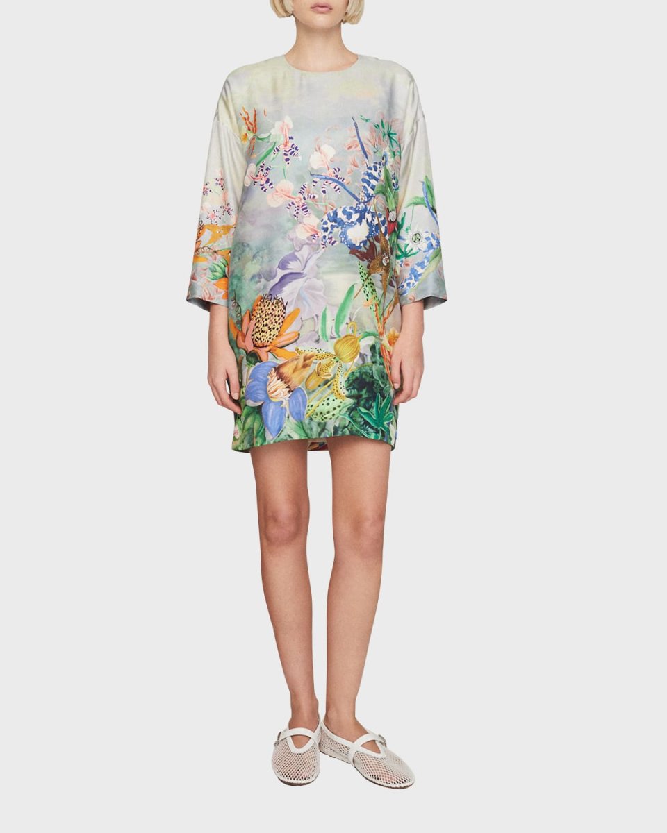 Mirage Silk Twill Mini Dress