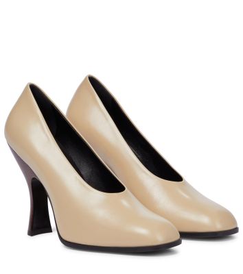 The Row Jade leather pumps