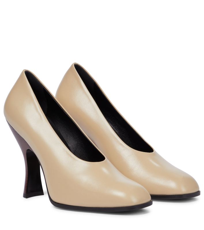 The Row Jade leather pumps