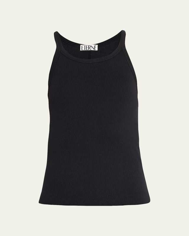 Cropped Rib Tank Top