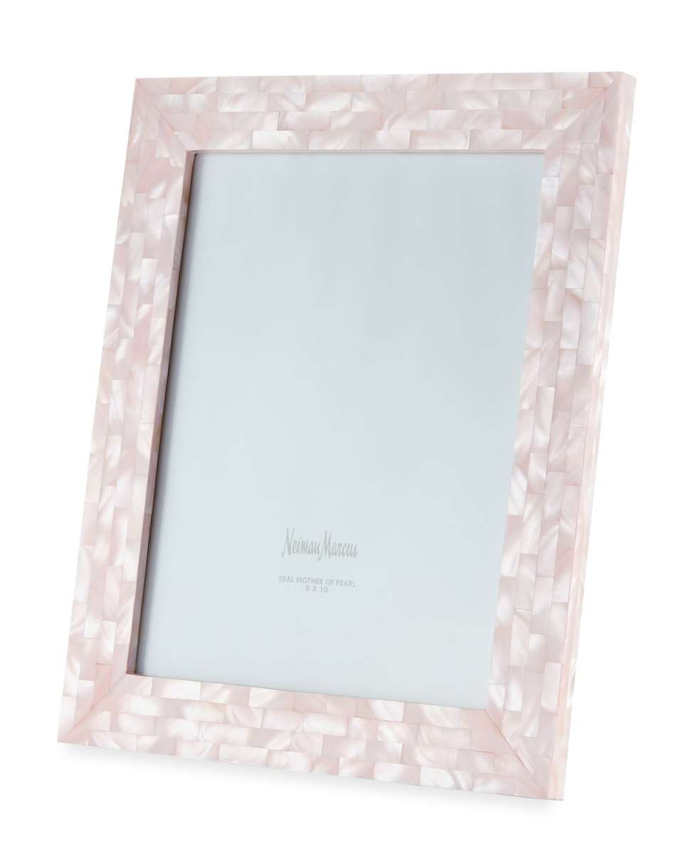 Mother-of-Pearl Picture Frame, Pink, 8" x 10"