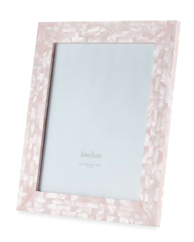 Mother-of-Pearl Picture Frame, Pink, 8" x 10"