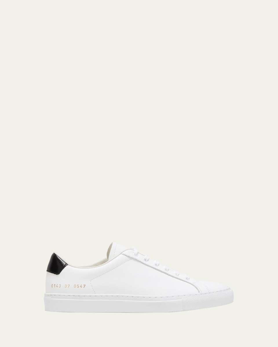 Retro Leather Low-Top Sneakers