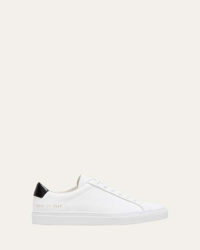 Retro Leather Low-Top Sneakers