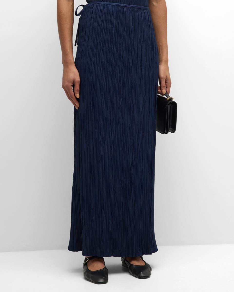 Pleated Easy Maxi Skirt