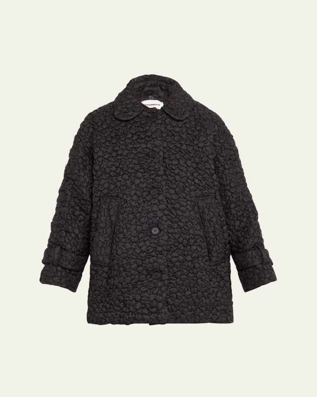 Bubbly Quilted Wind-Resistant Coat
