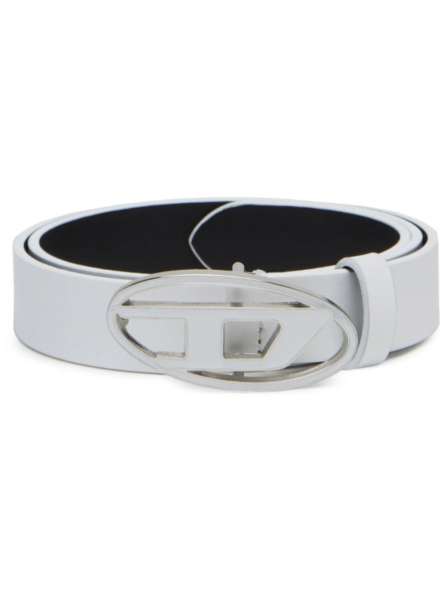 1DR logo-buckle leather belt