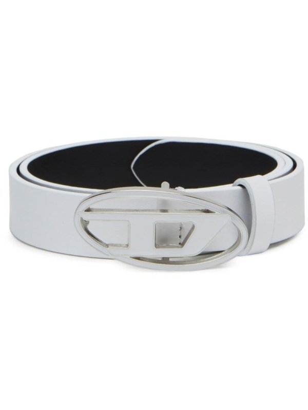 1DR logo-buckle leather belt