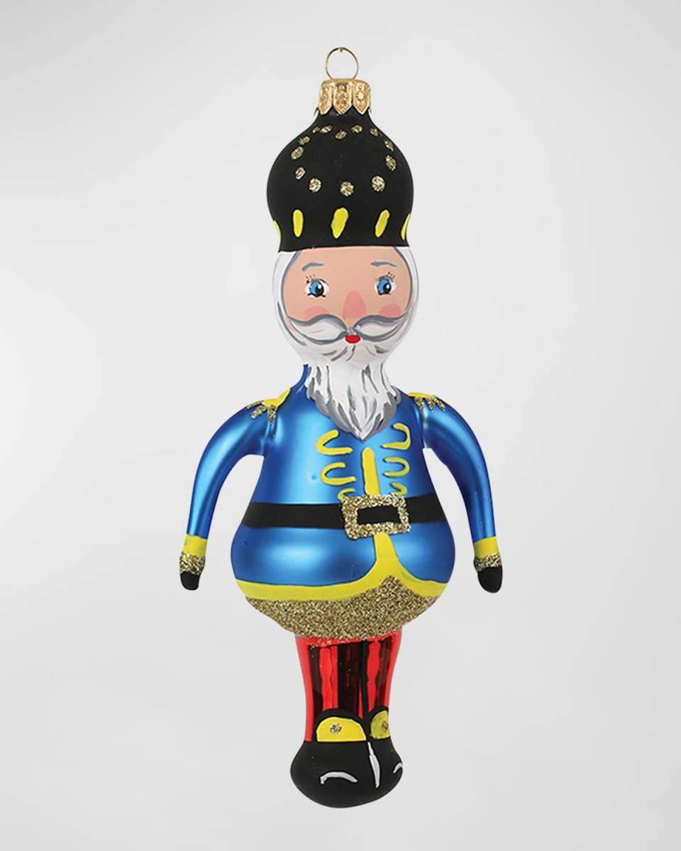 Nutcrackers Figural Blue Christmas Ornament