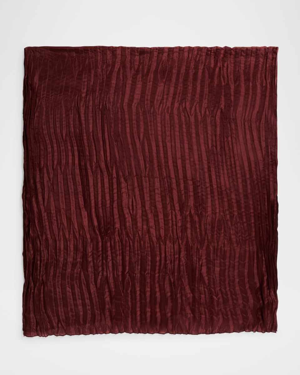 Crinkled Whisper Silk Scarf