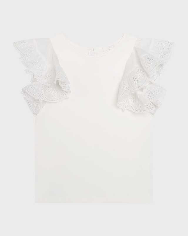 Girl's Fancy Embroidered Blouse, Size 6-12