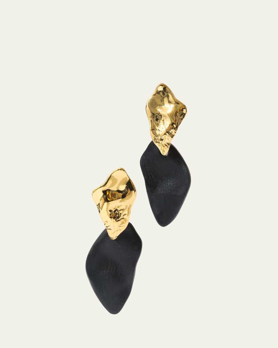 Mosaic Lucite Drop Earrings