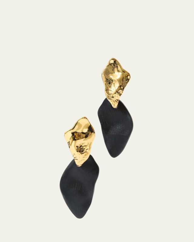 Mosaic Lucite Drop Earrings