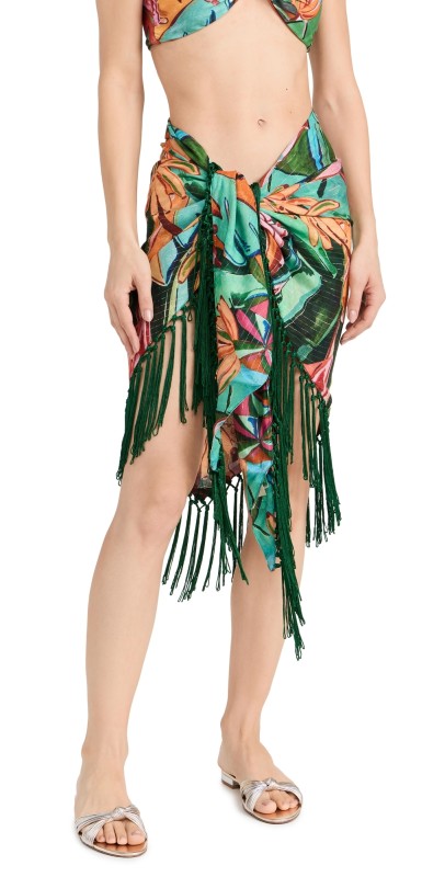 FARM Rio Banana Foliage Cover Up Banana Foliage Multi