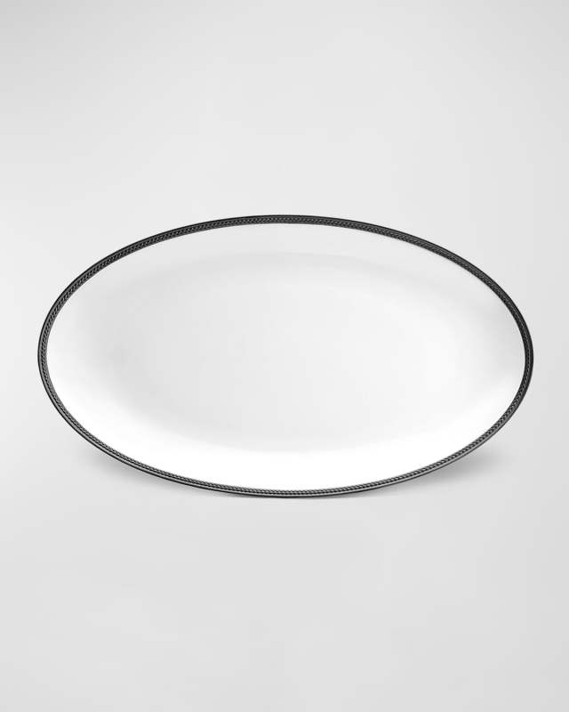 Soie Tressee Large Oval Platter, 21"