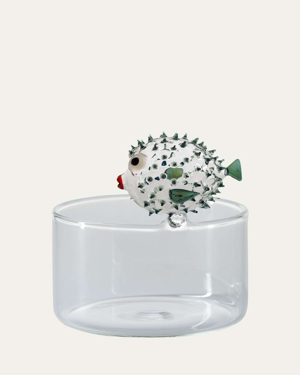Brio Pufferfish Serving Bowl, Teal