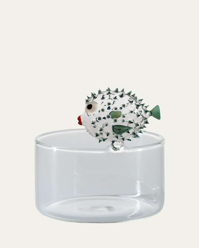 Brio Pufferfish Serving Bowl, Teal