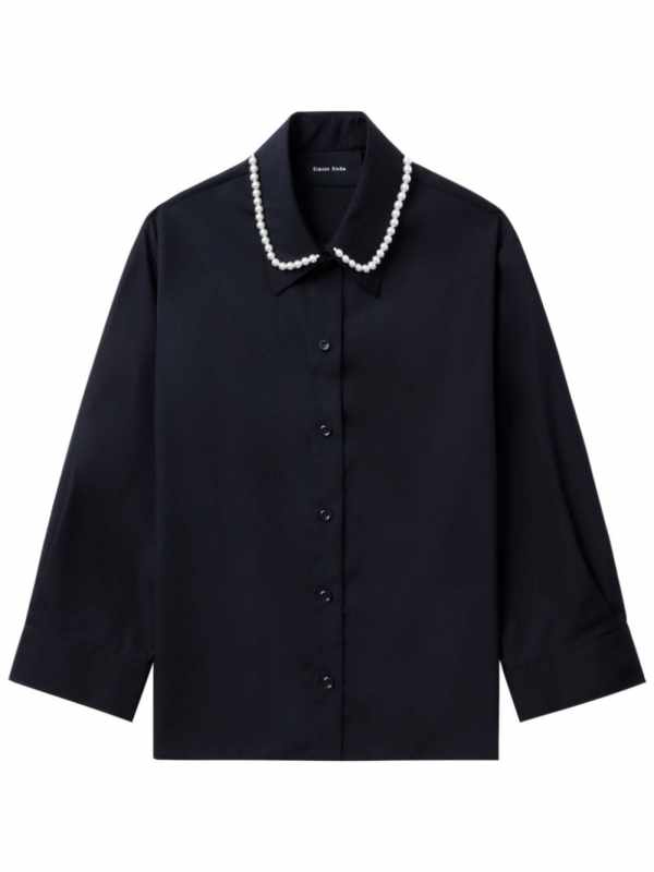 pearl detailing shirt
