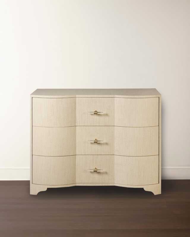 Norse 3-Drawer Grasscloth Chest