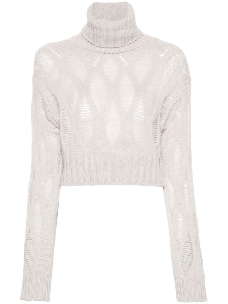 open-knit sweater