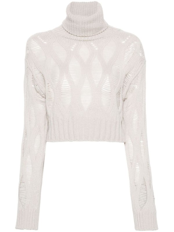 open-knit sweater