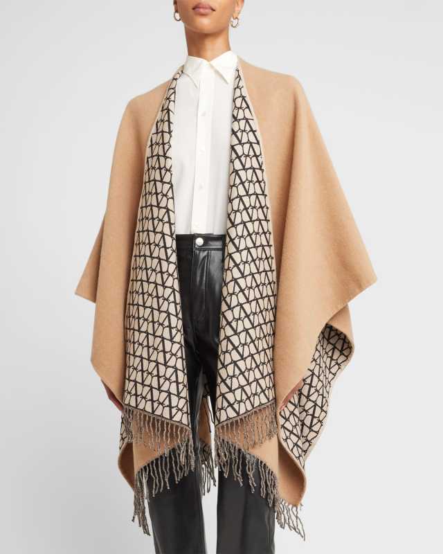 Toile Iconographe Cashmere-Wool Poncho
